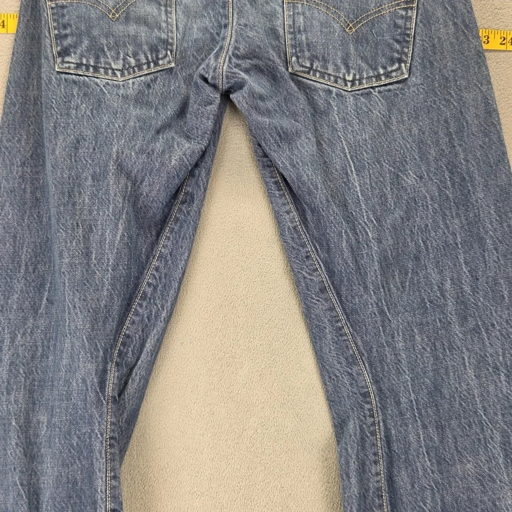 Vintage Levis Engineered Jeans Mens 30x32 Blue Twisted Button Fly Medium Wash